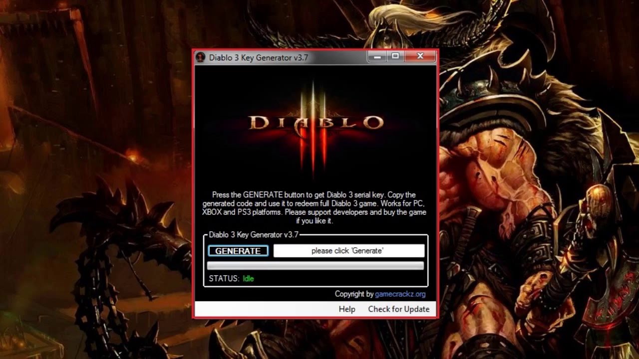 Diablo 3 key generator download free key
