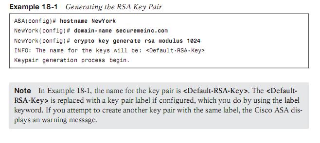 Generate a rsa crypto key